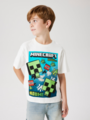 Name It Mus Minecraft Nreg Short Sleeve Top Cloud Dancer