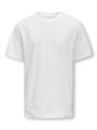 Only - Sons Jr Max Life Short Sleeve Stitch Tee Junior White