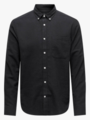 Only & Sons Gudmund Slim Solid Shirt Black