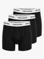 Only & Sons Fitz Solid Black Boxer 3-Pack Black / White