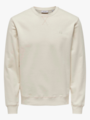 Only & Sons Dan Unbrushed Reg Crew Neck Sweat Antique White