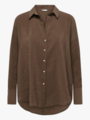 Only Zazima Long Sleeve Loose Shirt Chestnut