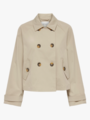 Only April Short Trenchcoat Oxford Tan