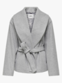 Only Augusta Life Short Coat Light Grey Melange