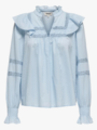 Only Julia Life Long Sleeve Blouse Cashmere Blue