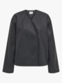 Only Nancy Round Neck Jacket Dark Grey Melange