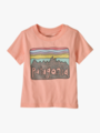 Patagonia Baby Fitz Roy Skies T-Shirt Sunlit Pink