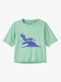 Patagonia Baby Cap Silkweight T-Shirt Caterpillar Chiller: Rinsed Green