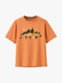 Patagonia Cap Silkweight T-Shirt Fitz Roy Superbloom / Heirloom Peach