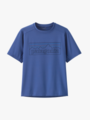 Patagonia Cap Silkweight T-Shirt P-6 Outline / Eddy Blue