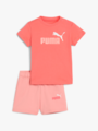 Puma Minicats Ess Tee And Shorts Set infant Peach Frost