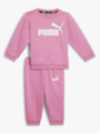 Puma Minicats Essentials Crew Jogger Fleece Mauved Out