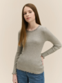 Rosemunde Balta Long Sleeve Regular Lace T-shirt Light Grey Melange