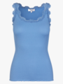 Rosemunde Babette Silk Top With Lace Blue Heaven