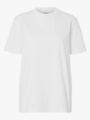 Selected Femme Relax Colwoman Short Sleeve Mock Neck Tee Bright White