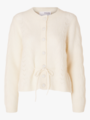 Selected Femme Vera Long Sleeve Knit Belt Cardigan Birch