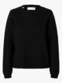 Selected Femme Ana Long Sleeve Knit O-Neck Sort