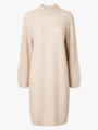 Selected Femme Lulu Long Sleeve High Neck Knit Dress Birch Melange