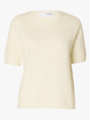 Selected Femme Helen 2/4 Knit O-Neck Birch