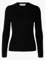 Selected Femme Ingrid Long Sleeve Knit O-Neck Black