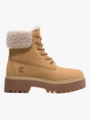 Timberland Stone Street 6 Inch WaterProof Teddy Fleece Wheat Nubuck