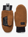 UGG Fluff Mitten With Logo Chestnut