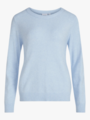 Vila Ril O-Neck Long Sleeve Knit Top Kentucky Blue Melange