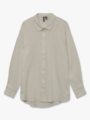 Vero Moda Natali Nia Long Sleeve Loose Shirt Silver Lining