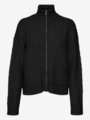 Vero Moda Esther Long Sleeve Highneck Zip Cardigan Black