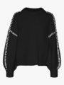 Vero Moda Feng Long Sleeve O-Neck Pullover Black