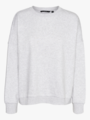 Vero Moda Sonja Long Sleeve Sweat Super Light Grey Melange