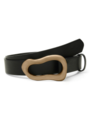 Vero Moda Lucy Coated Belt Black Gold