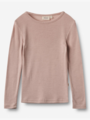 Wheat Wool T-Shirt Long Sleeve Alfie Dry Rose