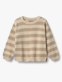 Wheat Knit Pullover Morgan Beige Stripe