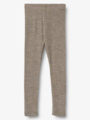 Wheat Wool Silk Leggings Agi Khaki Melange