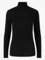 Y.A.S Woola Long Sleeve High Neck Top Black