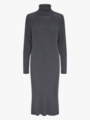 Y.A.S Mavi Knit Midi Rollneck Dress Mid Grey Melange