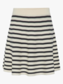 Y.A.S Fonny High Waisted Skirt Birch Black Stripes