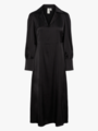 Y.A.S Pella Long Sleeve Long Shirt Dress Black