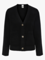 Y.A.S Emilie Long Sleeve Cardigan Knit Black